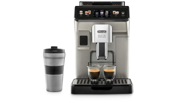 De'Longhi Eletta Explore Connect Automatic Coffee Machine - Titanium-3