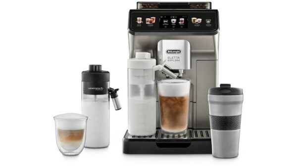 De'Longhi Eletta Explore Connect Automatic Coffee Machine - Titanium-5