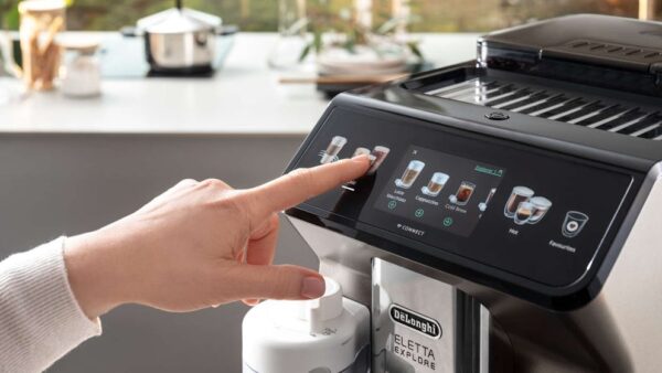 De'Longhi Eletta Explore Connect Automatic Coffee Machine - Titanium