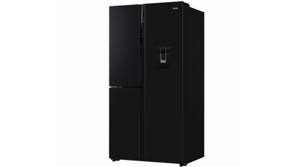 Haier 575L S+ 3-Door Side By Side Fridge with Non-Plumbed Water Dispenser - Black-2