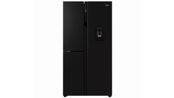 Haier 575L S+ 3-Door Side By Side Fridge with Non-Plumbed Water Dispenser - Black-3