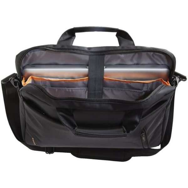 J.Burrows 15.6 Laptop Bag with External Zip Pocket Black-3