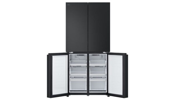 LG 530L Slim Quad Door Fridge - Matte Black-2