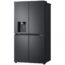 LG 637L French Door Fridge with Ice & Water Dispenser - Matte Black-2