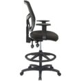 Matrix Mesh 2 Drafting Chair With Arms Black-2