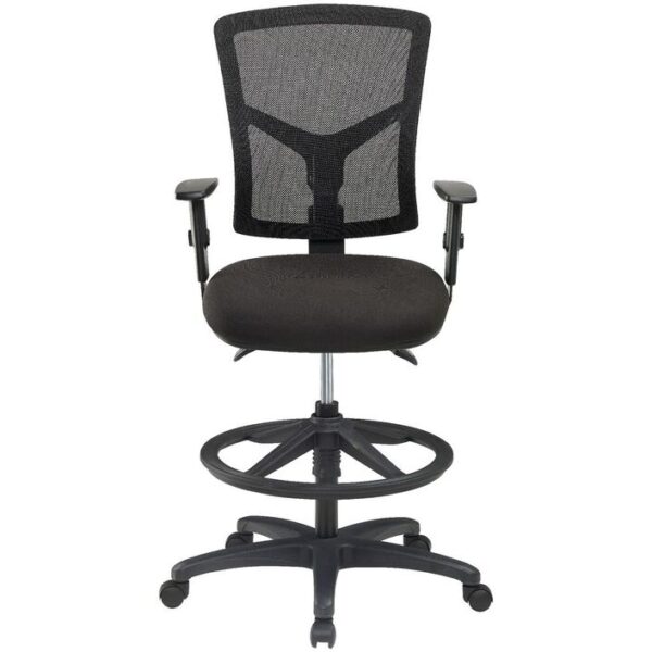 Matrix Mesh 2 Drafting Chair With Arms Black-3