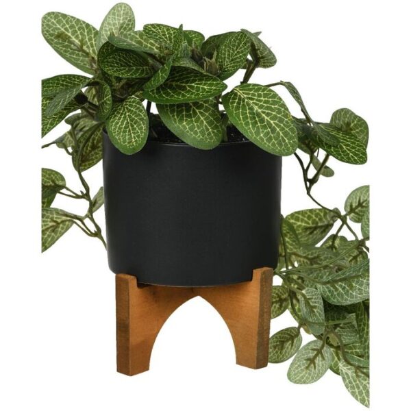 Otto Footed Plant Pot with Artificial Plant-3