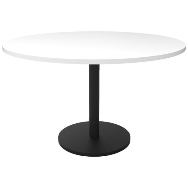 Rapidline Disc Base Round Table 1200mm White and Black-3