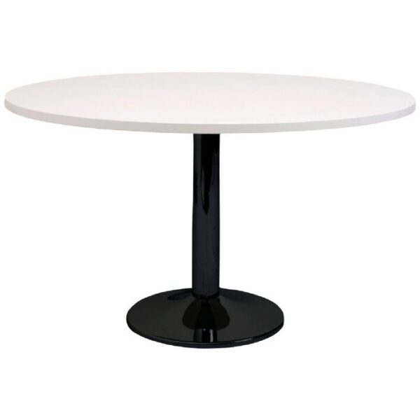 Rapidline Disc Base Round Table 1200mm White and Black