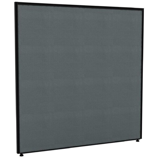 Stilford Screen 1200 W x 1250 H mm Black Frame Grey Fabric