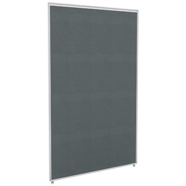 Stilford Screen 750 W x 1250 H mm White Frame Grey Fabric