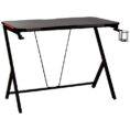 Typhoon Bathurst LED Gaming Desk 1000mm Black