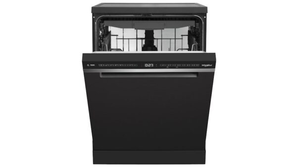 Whirlpool 60cm 14 Place Setting Freestanding Dishwasher - Black Stainless Steel-2