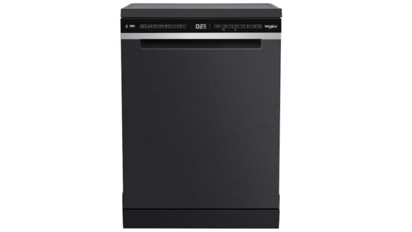 Whirlpool 60cm 14 Place Setting Freestanding Dishwasher - Black Stainless Steel-4